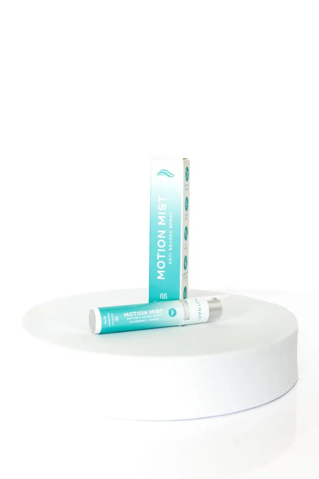NutraFi Motion Mist anti nausea oral spray with box