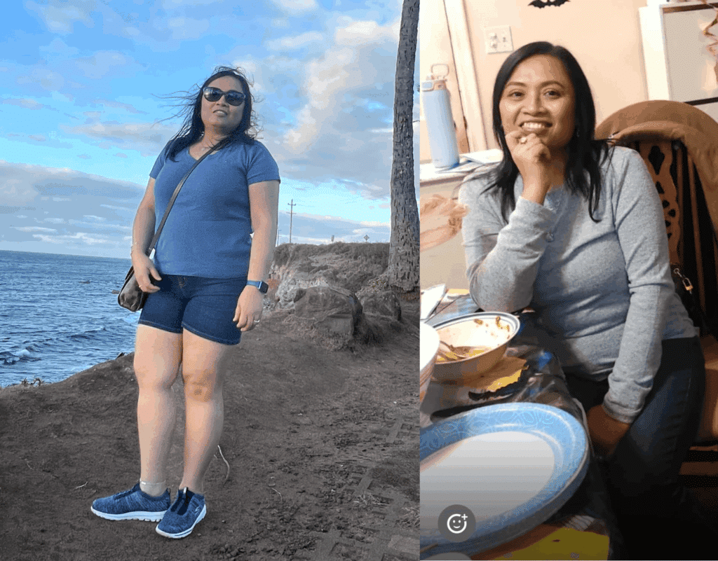 Patient before and after results from medical weight loss program at Michigan Weight Loss Institute.