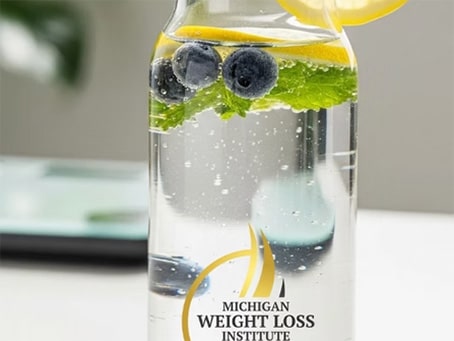 Glass of water illustrating the importance of hydration while taking weight loss medications